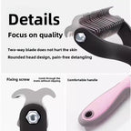 Deshedding Comb with Detangling Function