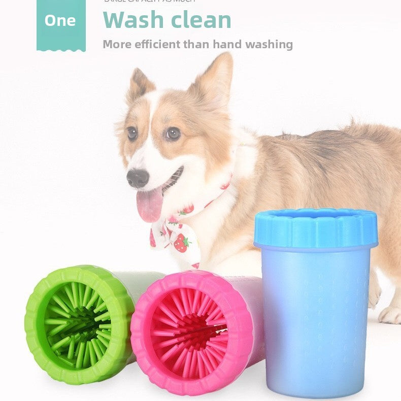Pet foot-washing cup