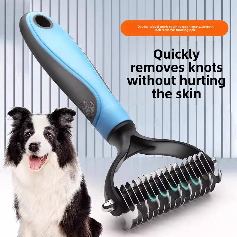 Deshedding Comb with Detangling Function