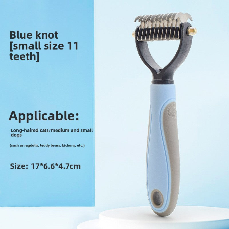 Deshedding Comb with Detangling Function