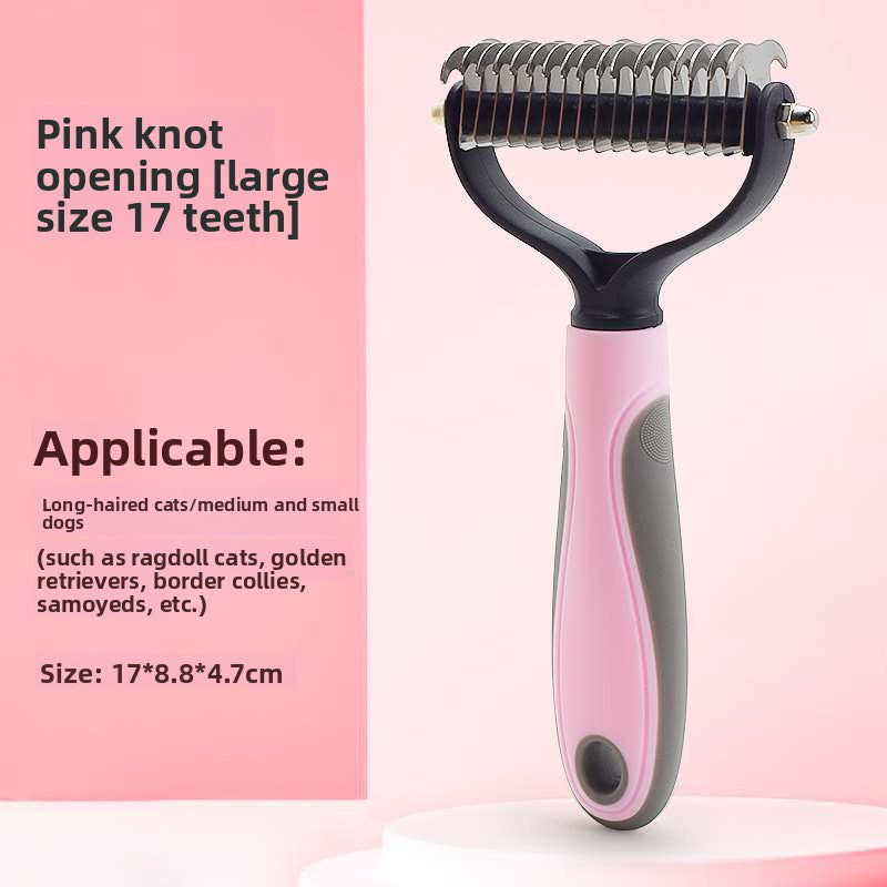 Deshedding Comb with Detangling Function