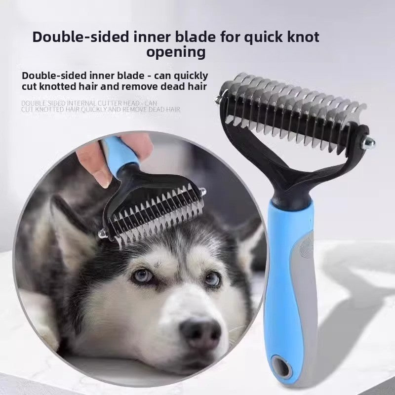 Deshedding Comb with Detangling Function