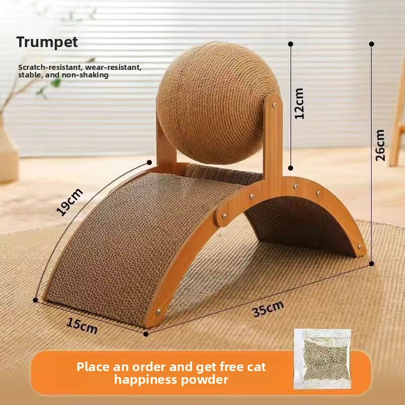 Ferris Wheel Cat Scratcher with Play Balls